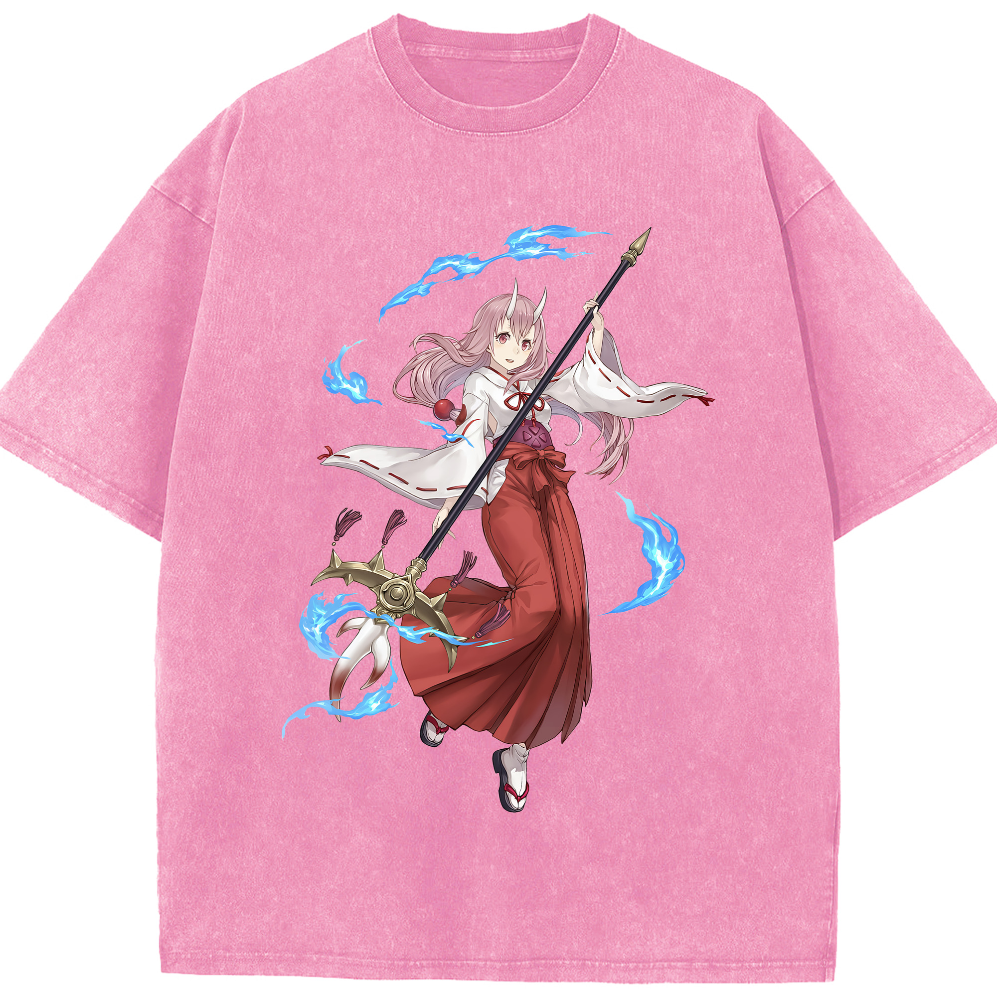 （画像用） 転スラ Regarding Reincarnated to Slime 綿100% ヴィンテージ風 半袖Tシャツ（フロントプリント）